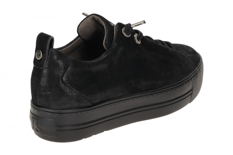 Paul Green Sneaker Plateau Schuhe schwarz Schimmer 5417