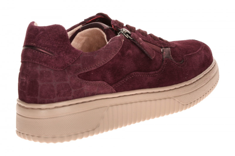 Gabor Comfort Sneakers rot berry Kroko K-Weite 6016.01
