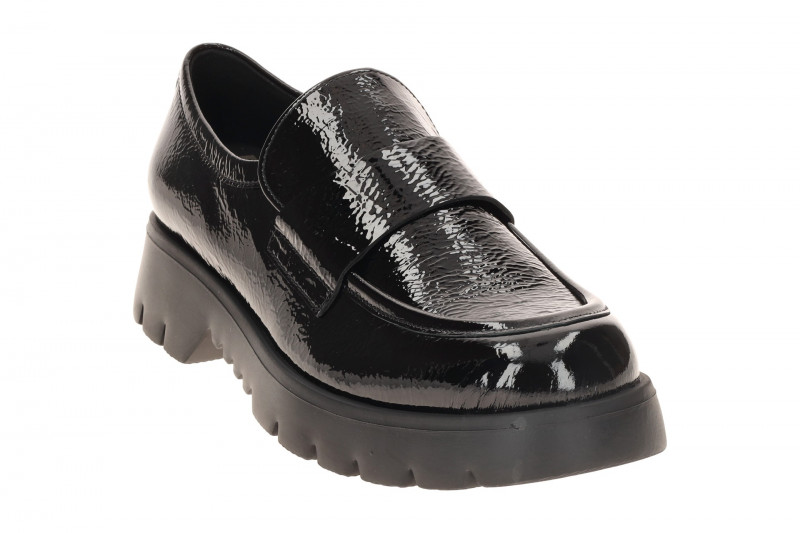 Högl Finn Schuhe Slipper Loafer in schwarz Lack 2425
