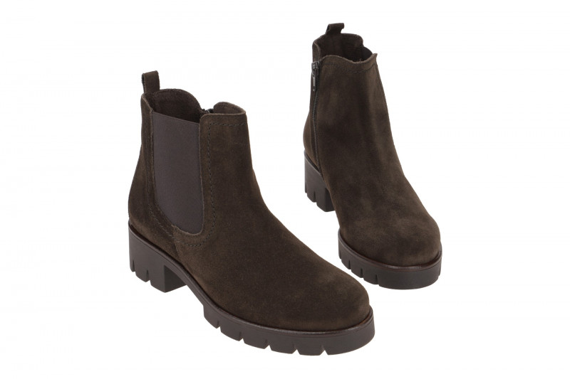 Gabor Stiefelette dunkelbraun Velour 31.710.18