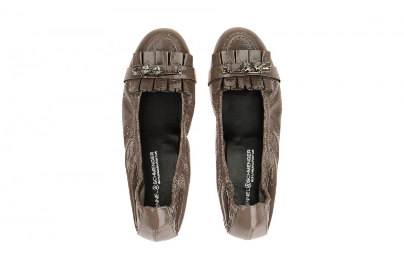 K&S Malu Ballerinas grau Lack 10820