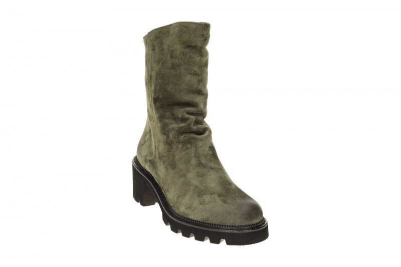 Paul Green Stiefelette grün Ankle Boots dünn gefüttert 8291