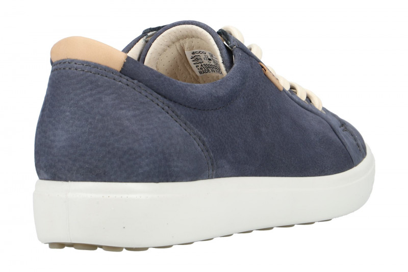 ecco Soft 7 Schuhe blau Nubuck 43000302415