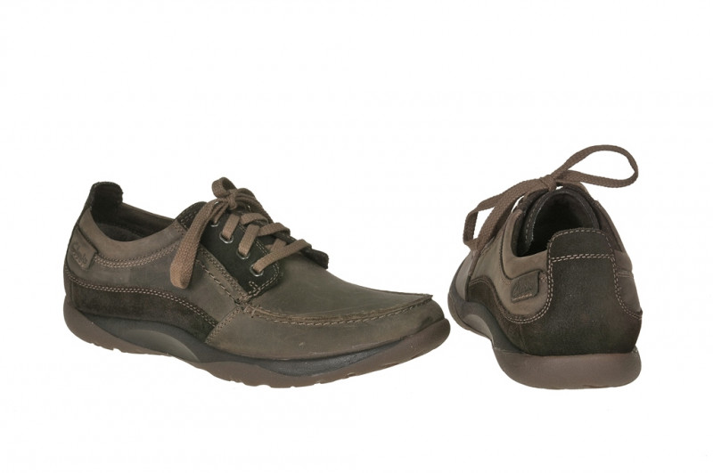 Clarks Route Place Schuhe in dunkelbraun Mokassin 20351201