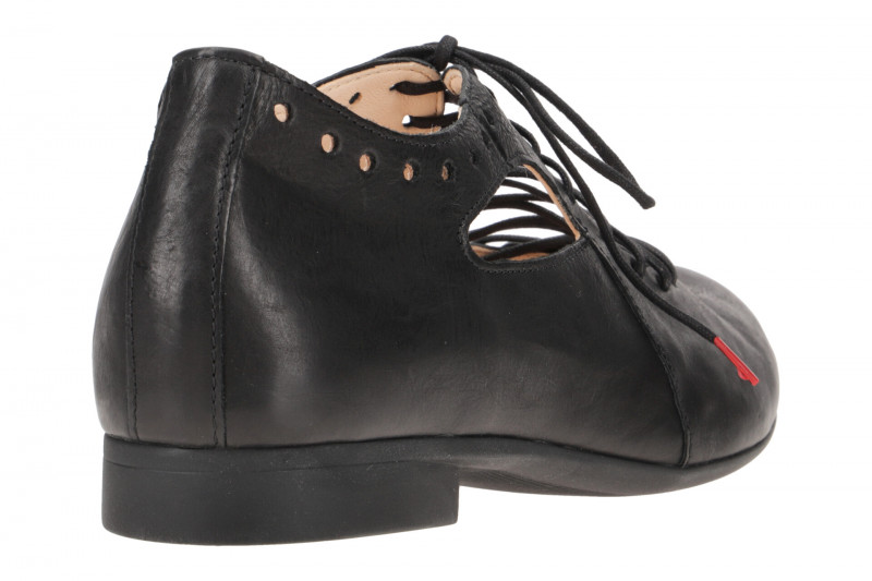 Think Guad Schnür Schuhe schwarz gelocht 565