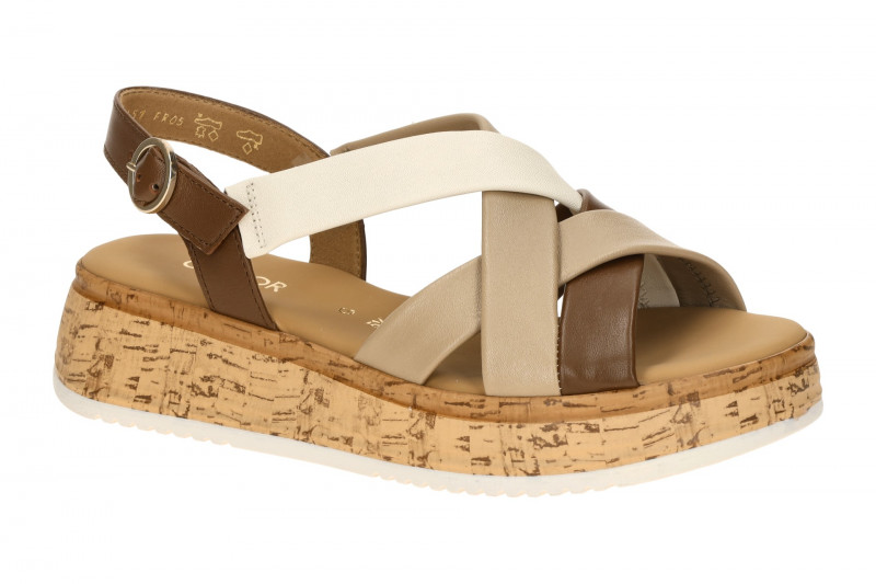 Gabor Plateau Sandale braun taupe Nappa 82.743.54