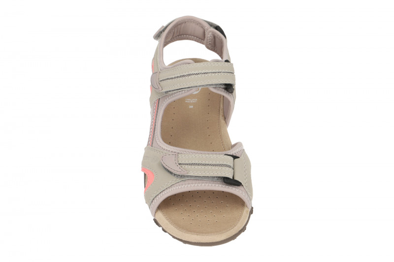 Geox Strel Damen Sandale grau rosa D9225B