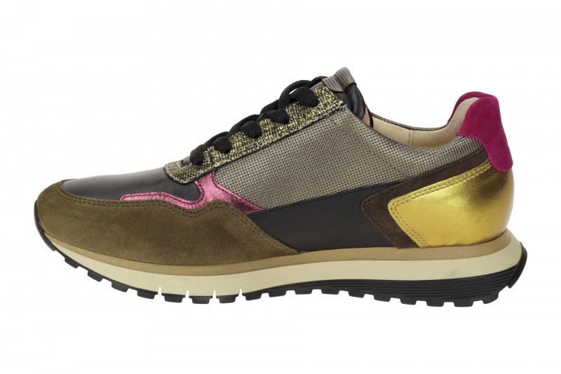 Gabor comfort Sneaker schwarz grün gold metallic H-Weite 76.378.63