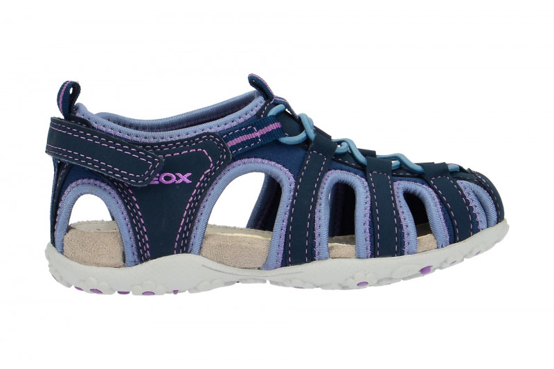 Geox Mädchen Klett Sandale blau lila
