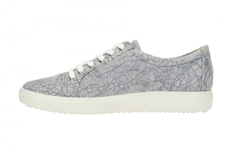 ecco Soft 7 Schuhe Sneaker grau Laser