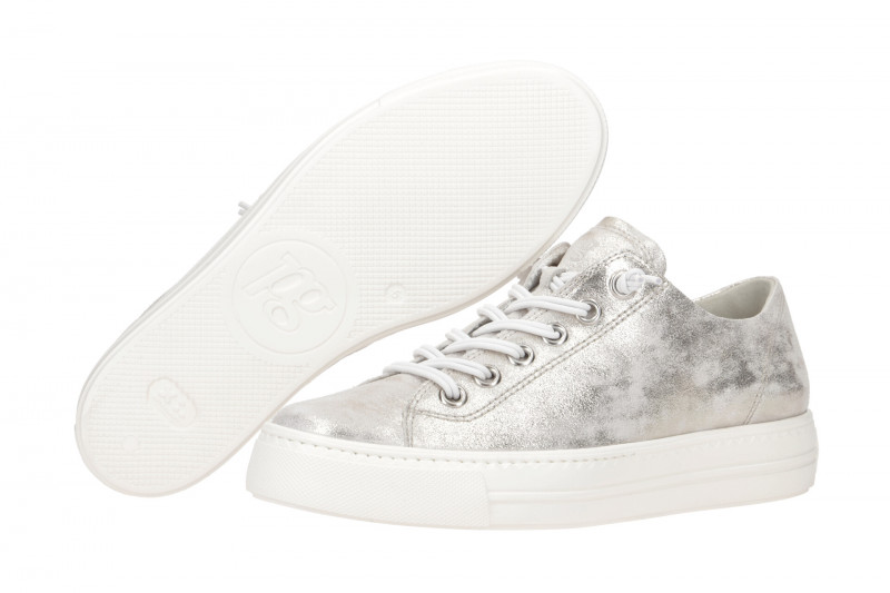 Paul Green Sneaker Schuhe grau metallic 4081