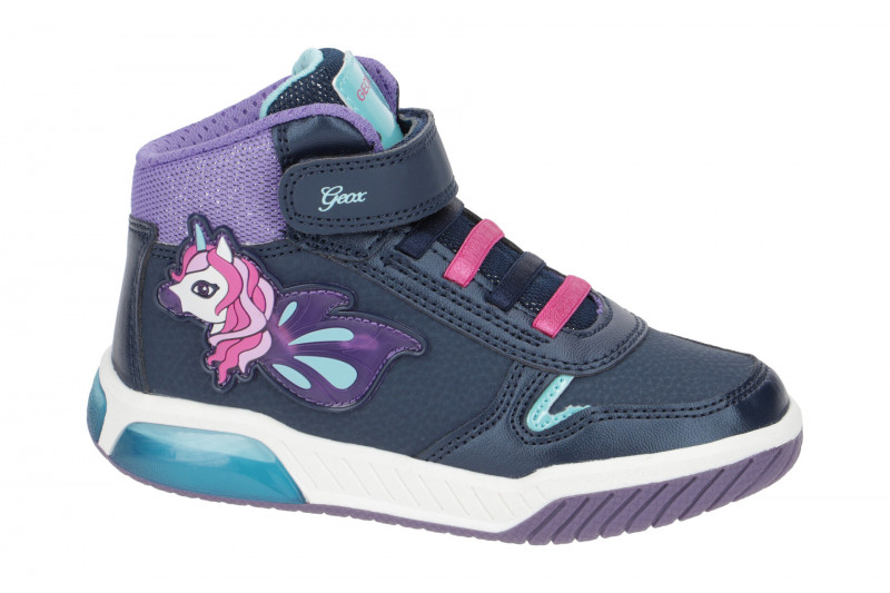 Geox Inek Einhorn Schuhe blau Blinker