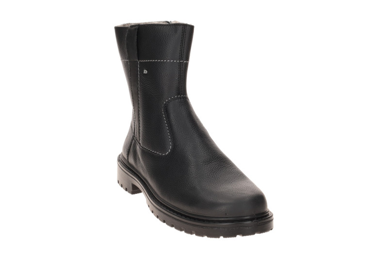 JOMOS Warmfutter Stiefel schwarz H-Weite Lammfell 456504