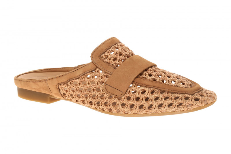 Paul Green Pantoletten Mules braun geflochten 6207