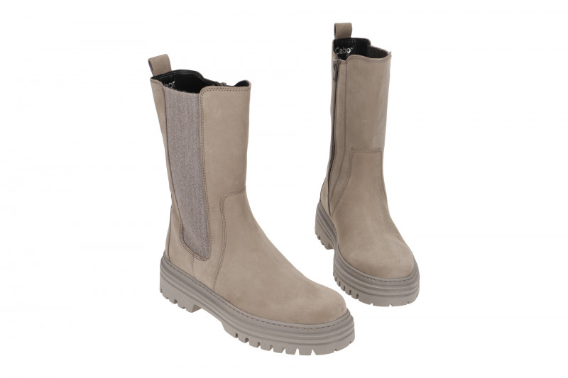 Gabor Fashion Stiefel grau Soft-Nubuck 91.724.19