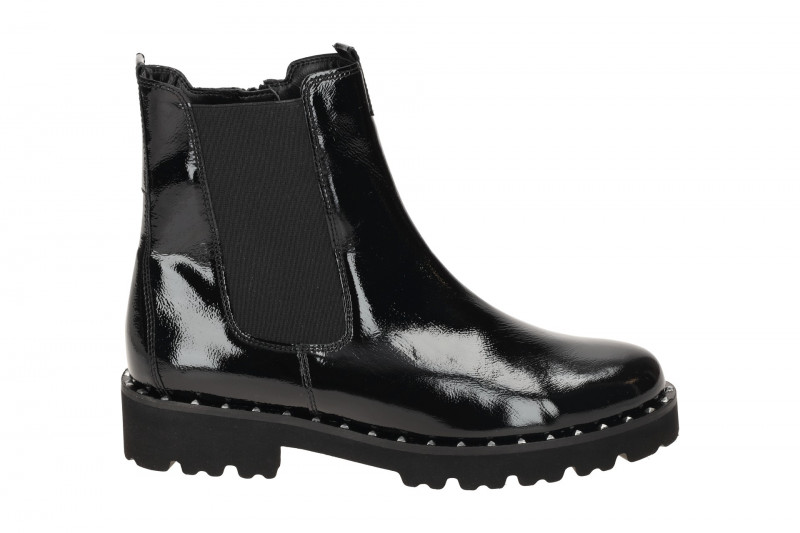 Gabor Stiefelette schwarz Ankle Boots Lack 51.750.97