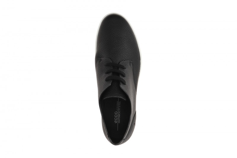Ecco Leisure Schuhe schwarz Herren Leder Sneakers 538804