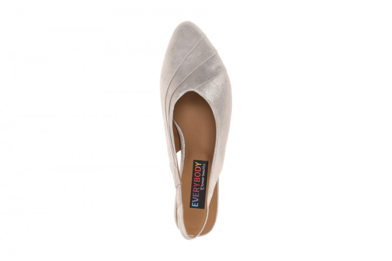Everybody Brunilde Sling Pumps grau silber Glitzer