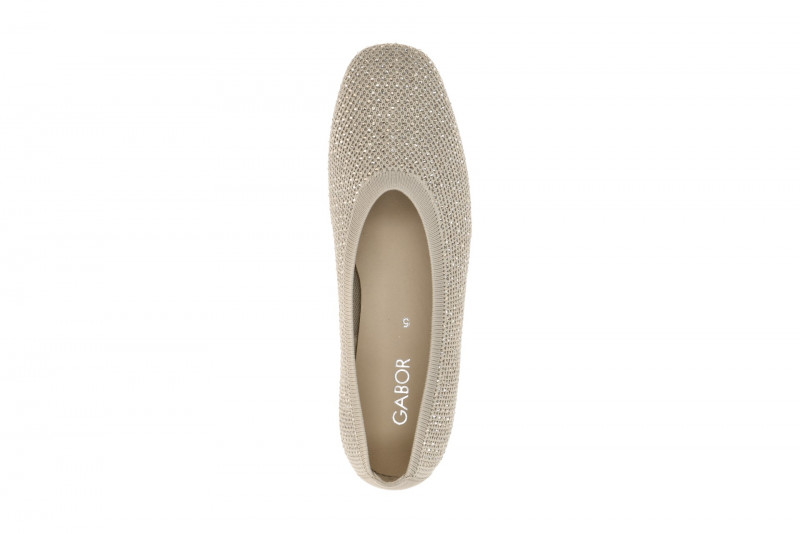 Gabor Ballerina beige Strass Funkel-Effekt 84.146.42