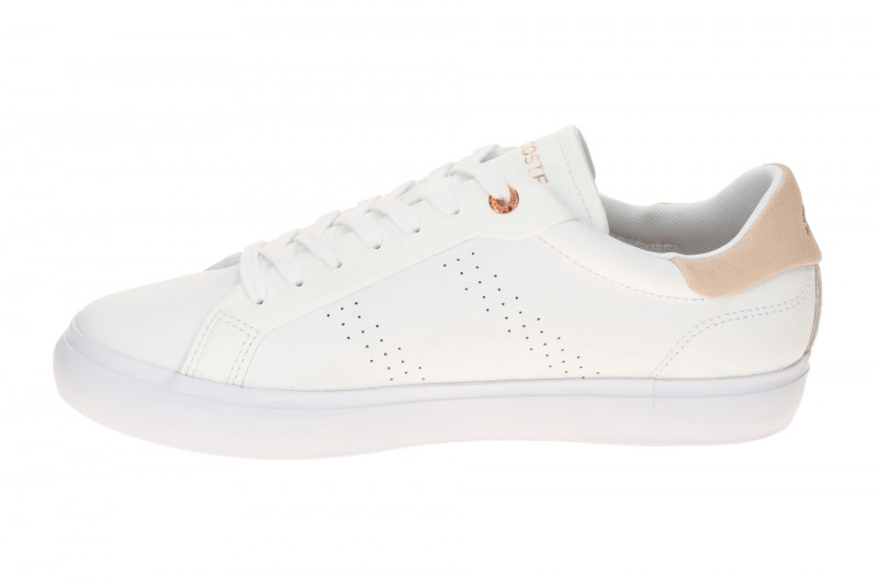 Lacoste Powercourt Schuhe Sneakers weiß Kupfer Damen