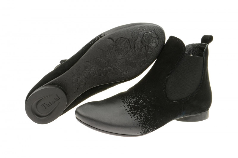 Think Guad Stiefelette schwarz Leder Mix 5-85296-09