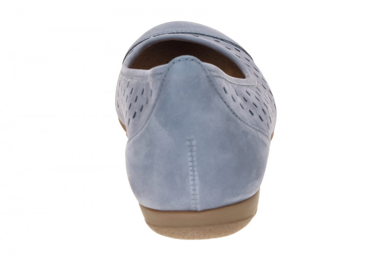 Gabor Schuhe Ballerina denim blau gelocht 84.169.10