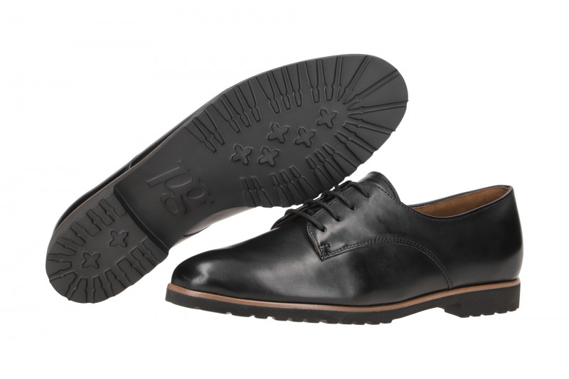 Paul Green Schuhe schwarz matt Schnürer 2804