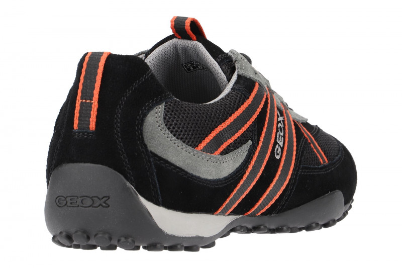Geox Snake Schuhe schwarz grau U2207S