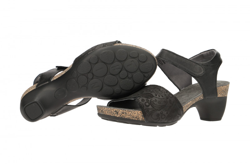 Think Traudi Sandale schwarz Laser