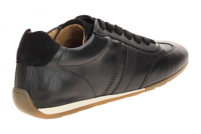 Gabor Schuhe schwarz flache Slim Retro-Sneakers 83.191.27