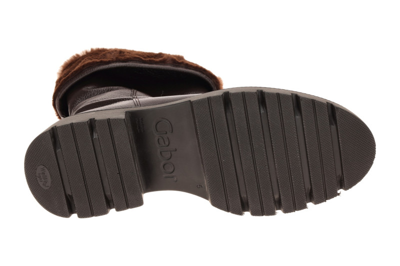 Gabor Stiefel braun mocca Fellkragen gekrempelt 8021.04.002