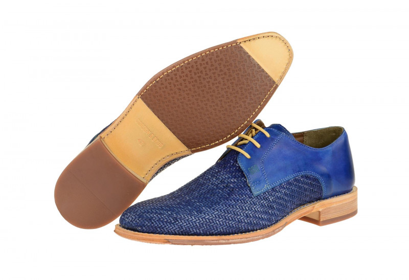 Gordon & Bros Schuhe Lorenzo blau flecht S160746