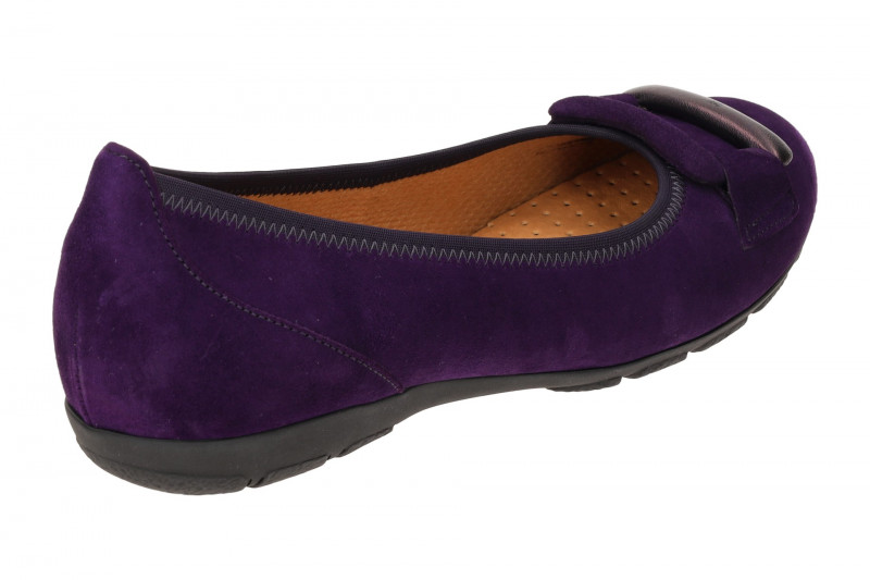Gabor Schuhe Ballerina Slipper lila Samt 54.166.13