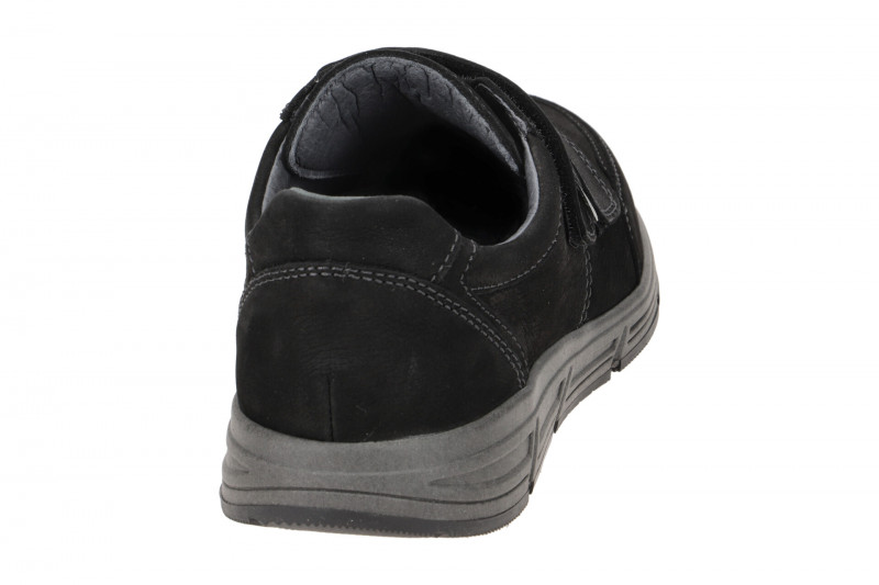 Waldläufer Haslo Schuhe Herren schwarz Klett Nubuck 323301