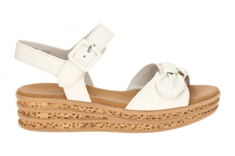 Gabor Plateau Sandalen weiß Nappa 84.553.20