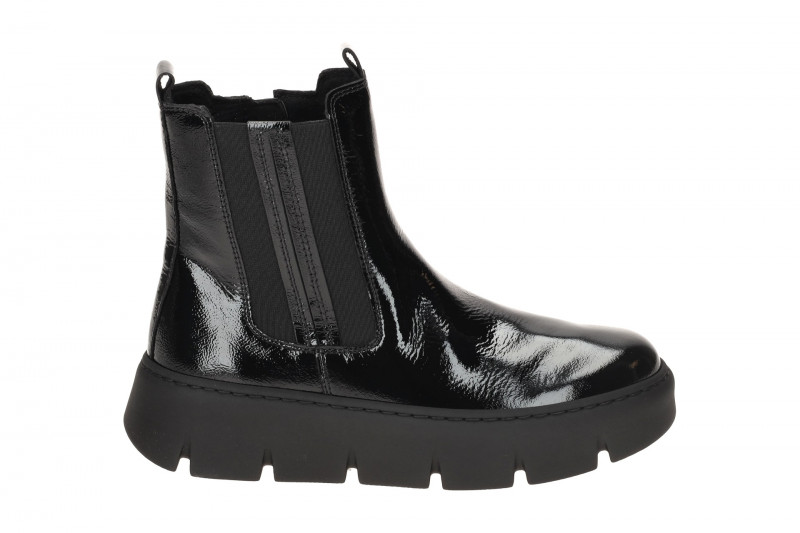 Gabor Stiefelette schwarz Lack Plateau Boots 73.743.97