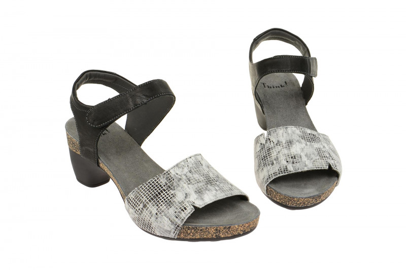 Think Traudi Sandale schwarz weiß 0-80573-08