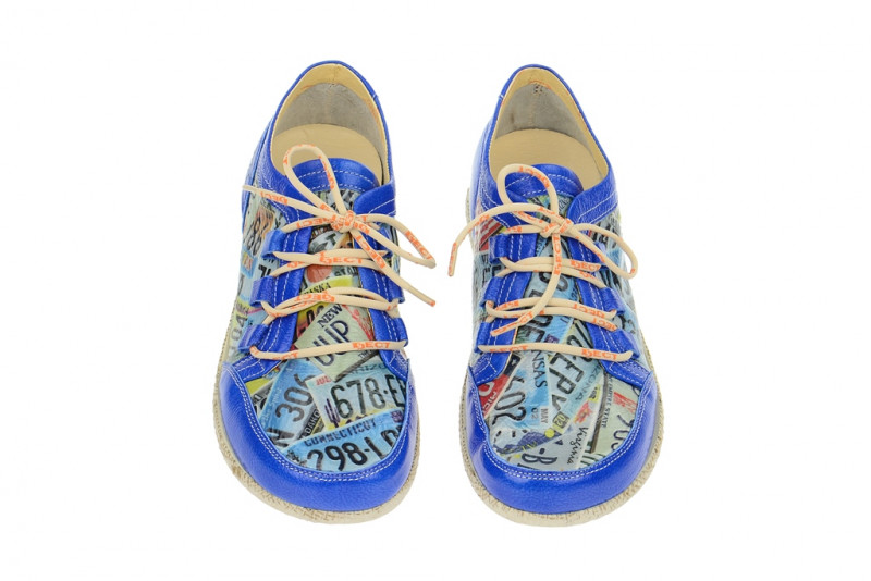 Eject Road Schuhe blau print Lack Gr 39