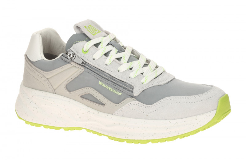 Waldläufer Pablo Sneakers Schuhe grau lime-grün H-Weite 985001