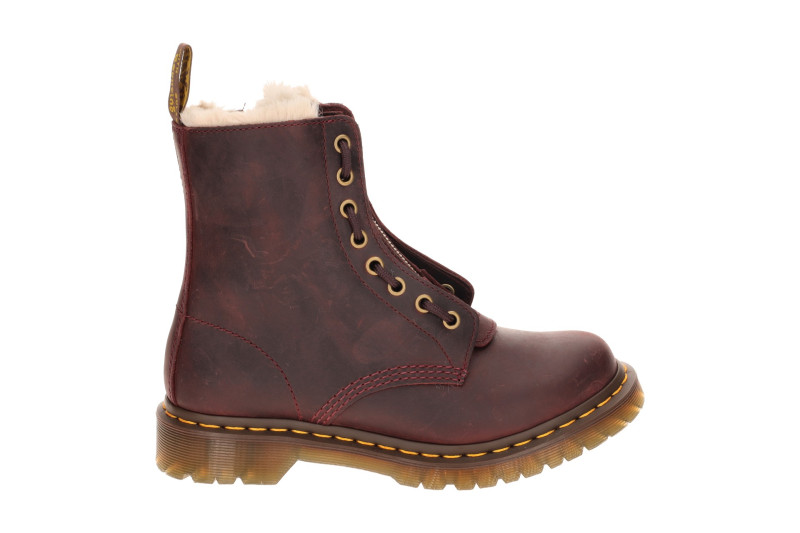 Dr. Martens 1460 Serena Zip Stiefel rot Warmfutter