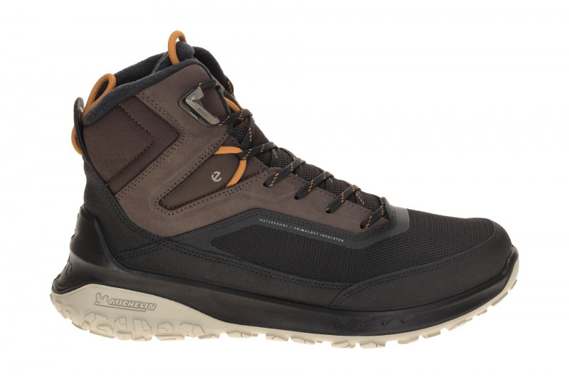 Ecco Ult-Trn Stiefel schwarz braun Waterproof Primaloft 824314