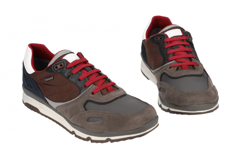 Geox Sandford Schuhe grau rot U44S7A