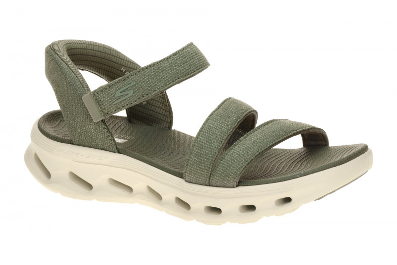 Skechers Sandalen Go Walk Gliede Step grün Slip-Ins 141269