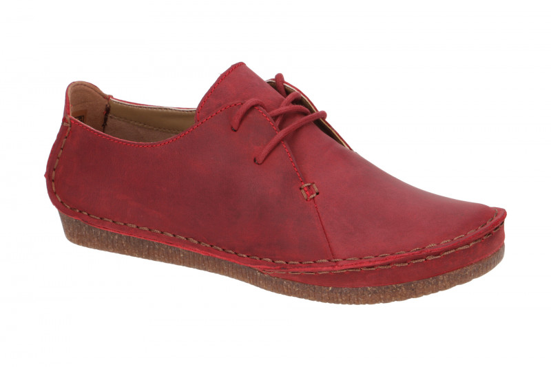 Clarks Janey Mae Schuhe rot Fettleder 26166819