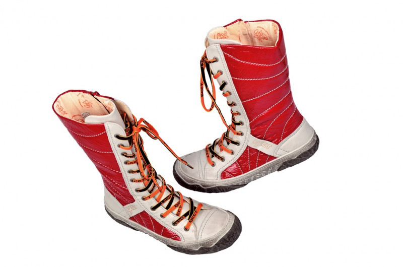 Eject Sara Stiefel weiß rot 15666.1