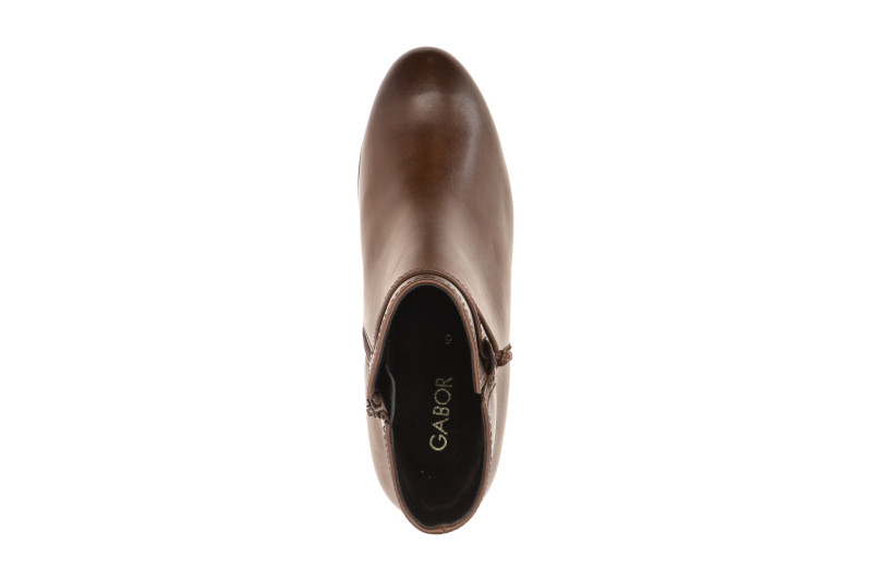 Gabor Stiefelette braun Glattleder Lederband 8029.01.001