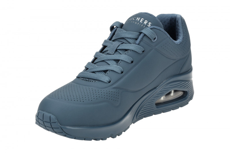 Skechers Uno Schuhe blau uni Damen Sneakers 73690