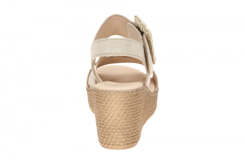 Gabor Wedges Keil Sandale grau Velour 84.771.12