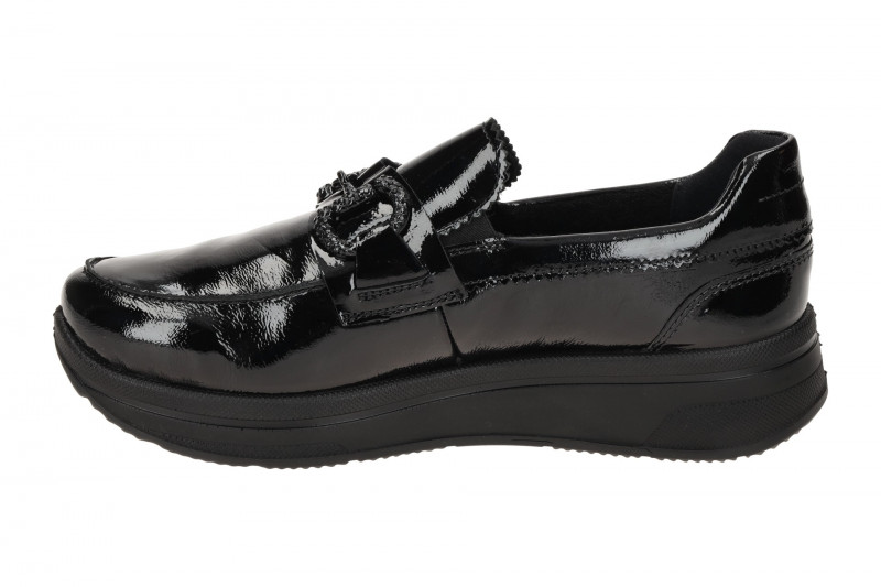 ARA Sapporo 3 Plateau Slipper schwarz Lack 1227522