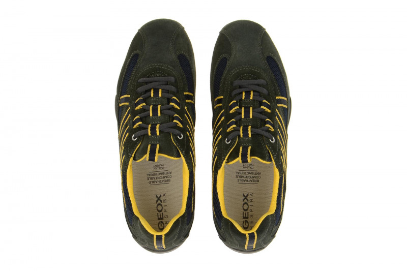 Geox Respira Snake S Sneaker in dunkelgrau Herrenschuhe